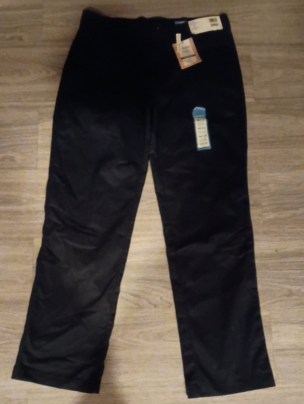 Haggar Black Straight-Fit Slacks